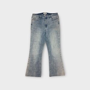 Paige High Rise Laurel Canyon Marienne Light Wash Blue Flare Jeans